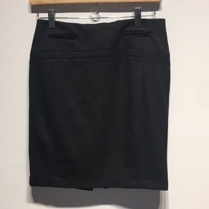 Express black w/ thin white stripe skirt size 0